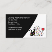 トレンディードッグ&キャットシッターのサービス 名刺 (正面)
