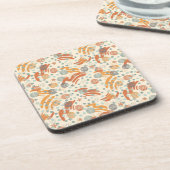 トレンディードットパターン装飾用クッション コースター (左側)