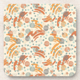 トレンディードットパターン装飾用クッション コースター