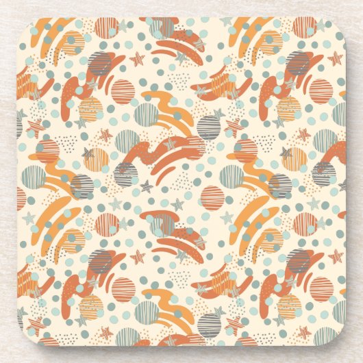 トレンディードットパターン装飾用クッション コースター (正面)