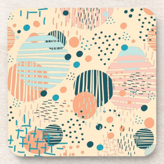 トレンディードットパターン装飾用クッション コースター (正面)