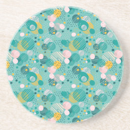 トレンディードットパターン装飾用クッション コースター