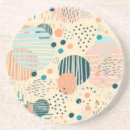 トレンディードットパターン装飾用クッション コースター