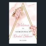 トレンディードライパーム赤面ピンクブライダルウェルカムサイン ポスター<br><div class="desc">トレンディー乾燥パーム赤面ピンクブライダルシャワー歓迎サイン歓迎サイン大きなフォーマットは、トレンディーボホデザインは、金ゴールドジオメトリックアーチにダスティピンクの蘭の混合パームのオーブンを葉フェイク、乾燥したトロピカルフラワーと乾燥したブライダルシャワーのサイン葉とモダン、のサインを特色にした。ドライフラワーズ結婚ス、ブライダルシャワーまたはベビーシャワー連絡、私のマッチングアイテムやカスタマイゼーション、赤面バラ©</div>