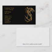 トレンディードラゴンビジネスカードテンプレート 名刺 (正面/裏面)