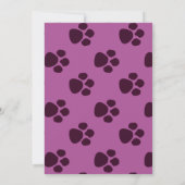 トレンディーナスとパープルキャットの誕生日パーティー 招待状 (裏面)