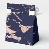 トレンディーネイビーブルーバラゴールドフォイルマーブル フェイバーボックス (裏面サイド)