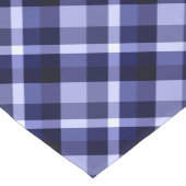 トレンディーネイビーブループレイドパターンスモールテーブルランナー ショートテーブルランナー (コーナー)