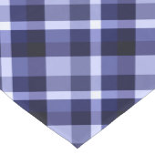 トレンディーネイビーブループレイドパターンミディアムテーブルランナー ミディアムテーブルランナー (コーナー)