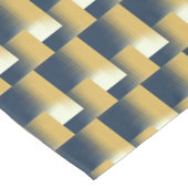 トレンディーネイビーブルーマスタードイエローパタースタイリッシュン テーブルクロス (アングル)