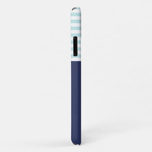 トレンディーネイビーブルー航海のレッドいかりデザイン Case-Mate iPhoneケース (裏面/右)