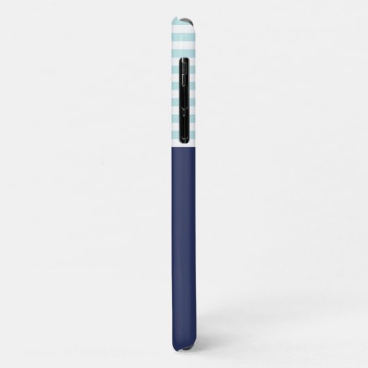 トレンディーネイビーブルー航海のレッドいかりデザイン Case-Mate iPhoneケース (裏面/左)