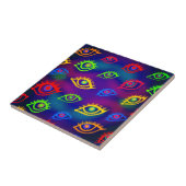 トレンディーネオンカラフルアイパターン タイル (側面)