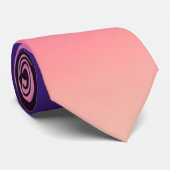 トレンディーネオンピンクパープルとライトオレンジのグラデーション ネクタイ (ロール)