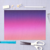 トレンディーネオンピンクパープルとライトオレンジのグラデーション 薄葉紙 (クラフト)