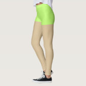 トレンディーネオンファスクパンツfor teens l green レギンス (左)