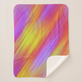 トレンディーネオンブライトレッドピンクイエロー抽象芸術 シェルパブランケット