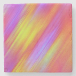 トレンディーネオンブライトレッドピンクイエロー抽象芸術 ストーンコースター