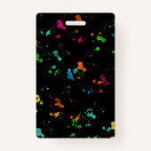 トレンディーネオン漫画バースデーパーティー バッジ (裏面)