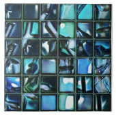 トレンディーネバダ銀河系、サファイア&エメラルドモザイク タイル (正面)