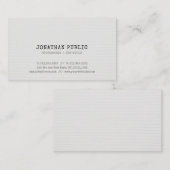 トレンディーノスタルジックルエリートデザインプレミニマルイン 名刺 (正面/裏面)