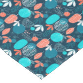 トレンディーノルディックスタイルほこりっぽい青い海軍の銅秋 テーブルクロス (アングル)