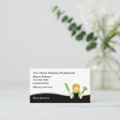 トレンディーハウスクリーニングメイドサービス 名刺 (スタンド正面)