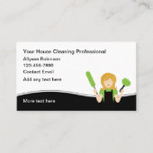 トレンディーハウスクリーニングメイドサービス 名刺 (正面)