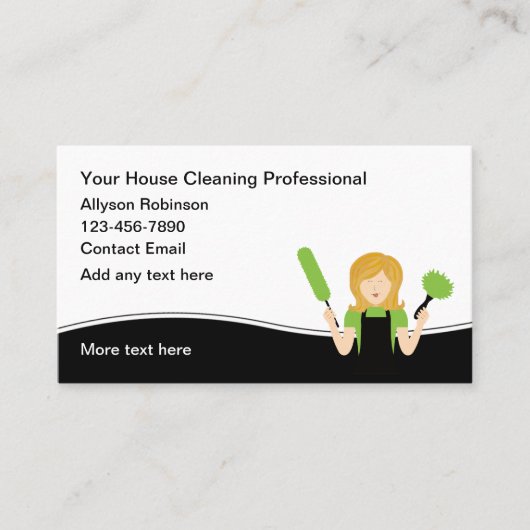 トレンディーハウスクリーニングメイドサービス 名刺 (正面)