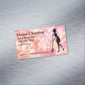 トレンディーハウスクリーニングメイド磁気ビジネスカード マグネット名刺 (インサイチュ)