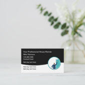 トレンディーハウスペインタービジネスカードデザイン 名刺 (スタンド正面)