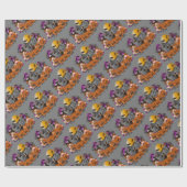 トレンディーハッピーハローウィングレイ格言 ラッピングペーパー (フラット)