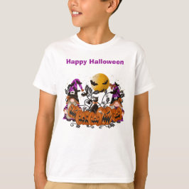 トレンディーハッピーハローウィン格言ボーイ Tシャツ