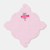 トレンディーハッピーバレンタインズピンク フェイバーボックス (折り畳みなし)