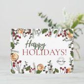 トレンディーハッピーホリデーズクリスマスブロージズyourロゴ シーズンカード (スタンド正面)