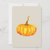 トレンディーハロウィンシンプルのカボチャ彫刻パーティー 招待状 (裏面)