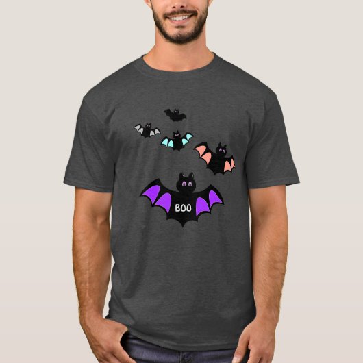 トレンディーハロウィンバット Tシャツ (正面)