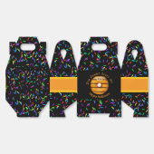 トレンディーハロウィン不気味オレンジモンスターアイズドーナツ フェイバーボックス (見開き)