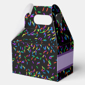 トレンディーハロウィン不気味パープルくもの巣ドーナツパーティー フェイバーボックス (裏面)