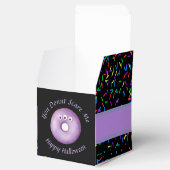 トレンディーハロウィン不気味パープルモンスターアイズドーナツ フェイバーボックス (オープン)