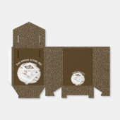 トレンディーハロウィン不気味ブラウンブー幽霊ドーナツ フェイバーボックス (折り畳みなし)