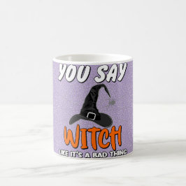 トレンディーハロウィーンウィッチー引用文 コーヒーマグカップ