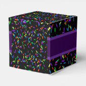 トレンディーハロウィーンパープルスプリンクルドーナツパーティー フェイバーボックス (裏面サイド)