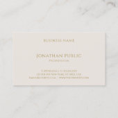 トレンディーハンドスクリプト文字モダンエレガント 名刺 (裏面)