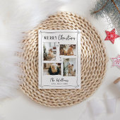 トレンディーハンドドローお洒落ドードルフォトクリスマス シーズンカード