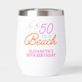 トレンディーハンドドロードドードル50ビーチ誕生日 (背面)