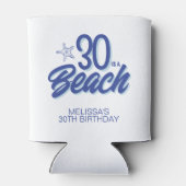 トレンディーハンドドロードドール30はビーチ誕生日 缶クーラー (裏面)