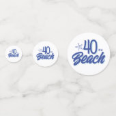 トレンディーハンドドロードドール40はビーチ誕生日 コンフェッティ (正面)