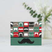 トレンディーハンドルバーの口ひげ（父の日） ポストカード (スタンド正面)