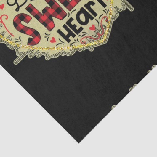 トレンディーハートグリッターヴァレンティーンズデイ 薄葉紙 (詳細)